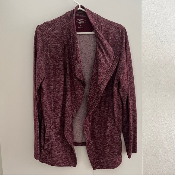 G.H. Bass & Co. Maine Women’s Asymmetrical Zipper Jacket Sweatshirt Large - Picture 3 of 11